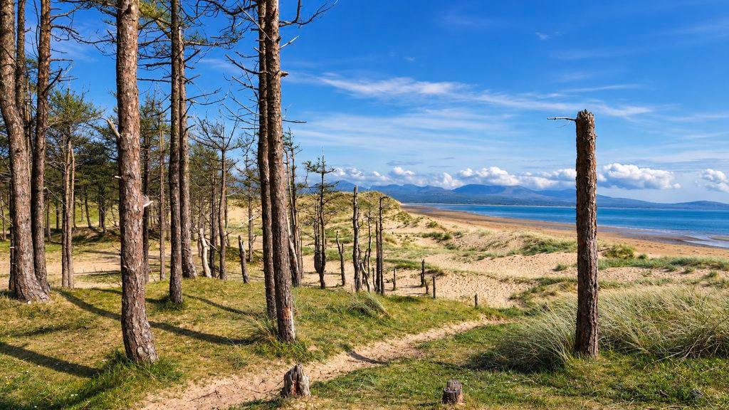 Caption: Traeth Llanddwyn Beach, Anglesey. Original location scouting photograph from House of the Dragon Season 2.