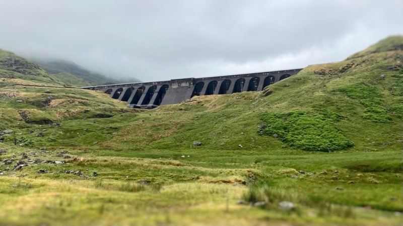     Dam in Scotland photographed during a film location scout
