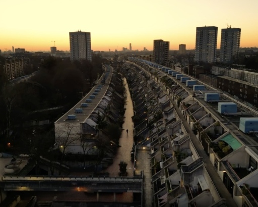     Alexandra Road Estate in London photographed during location scouting for MobLand