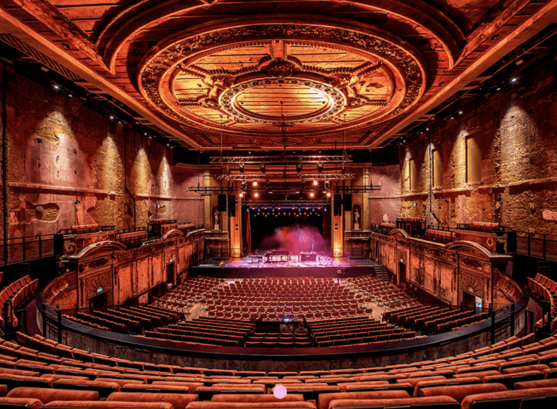 Event location management at historic theatre venue
